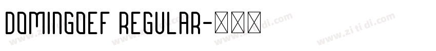 DomingoEF Regular字体转换